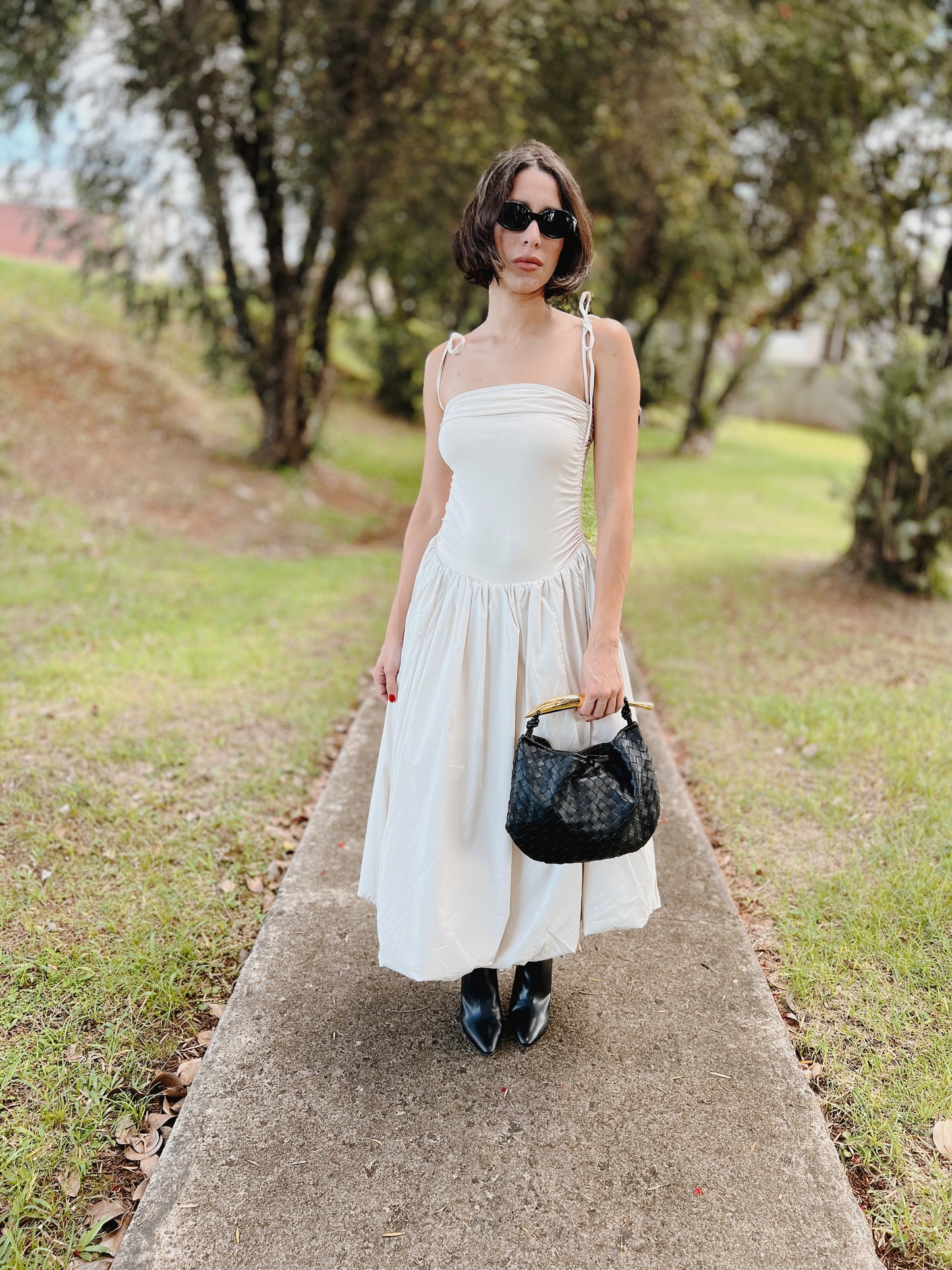 Milk Puffball Dress
